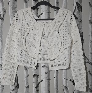 Ba&sh Crochet Marc Cardigan Size S/4